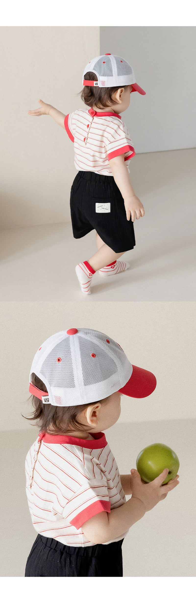 Kids Clara - Korean Baby Fashion - #babywear - HPP All Mesh Baby Ball Cap - 3