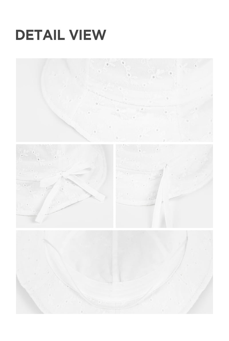 Kids Clara - Korean Baby Fashion - #babywear - Romia Eyelet Baby Sun Hat - 5