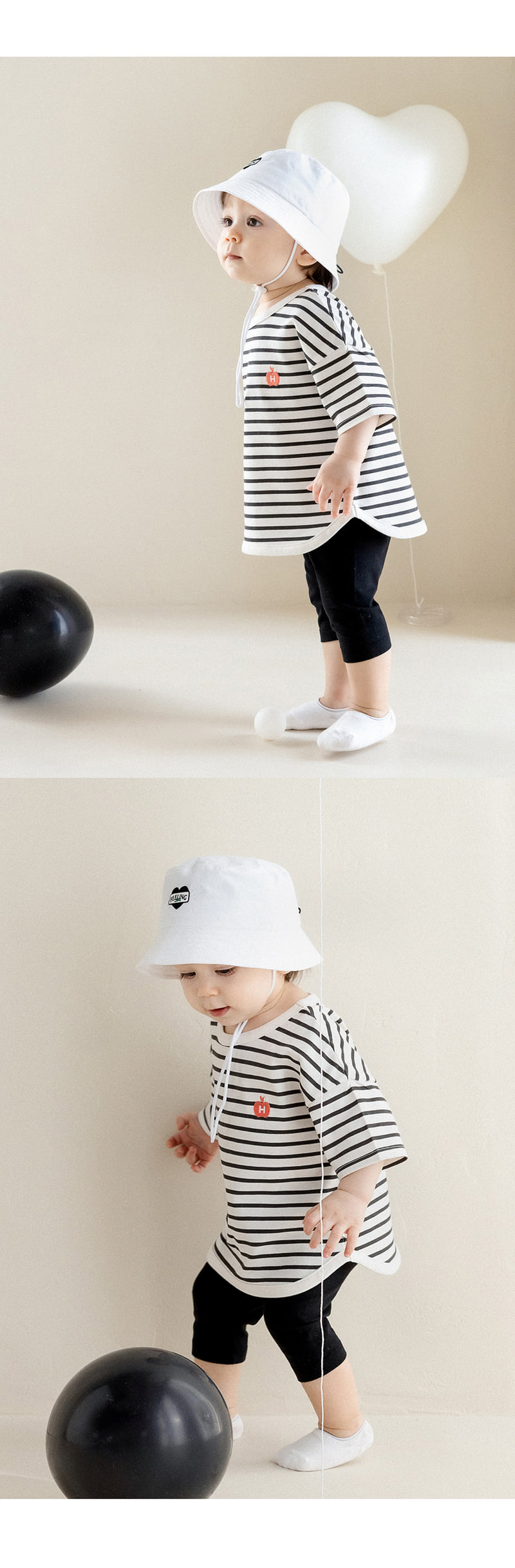 Kids Clara - Korean Baby Fashion - #onlinebabyboutique - Pure Basic Half Leggings - 7