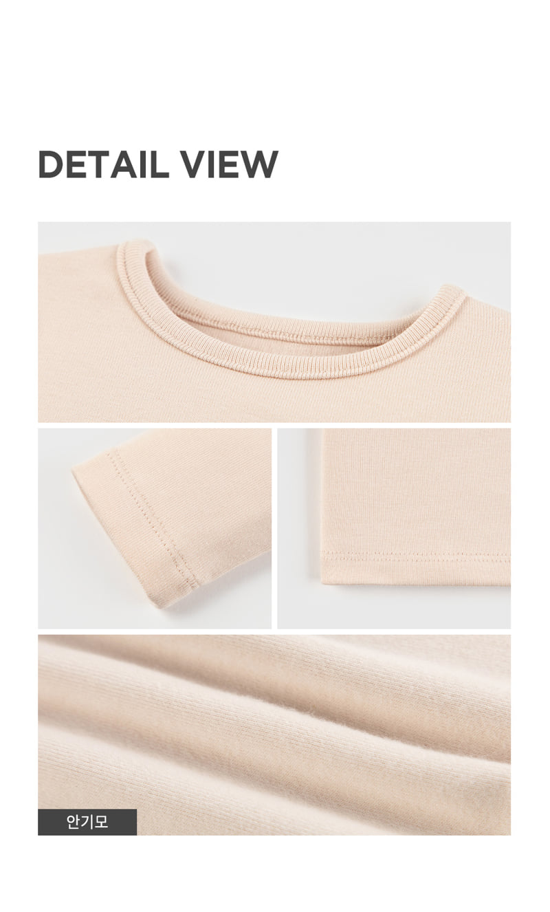 Kids Clara - Korean Baby Fashion - #onlinebabyboutique - Pure Basic Modal Fleece Baby Tee - 6