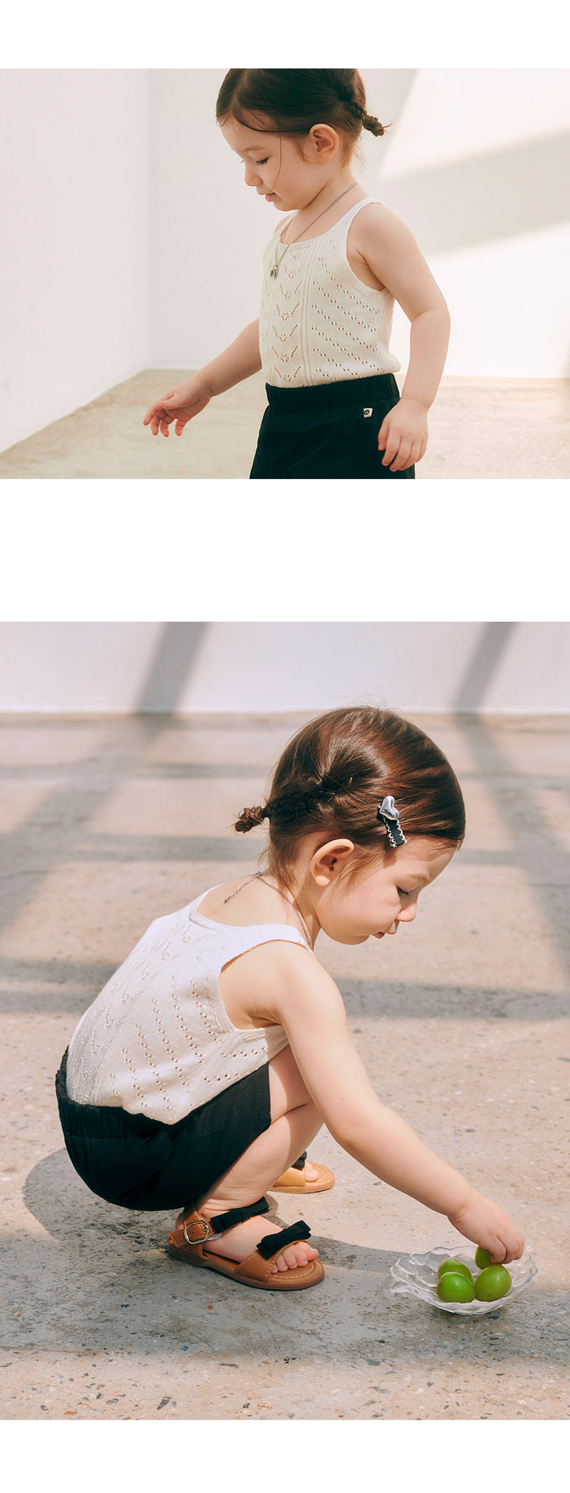 Kids Clara - Korean Baby Fashion - #onlinebabyboutique - Betty Knit Baby Sleeveless Tee - 3