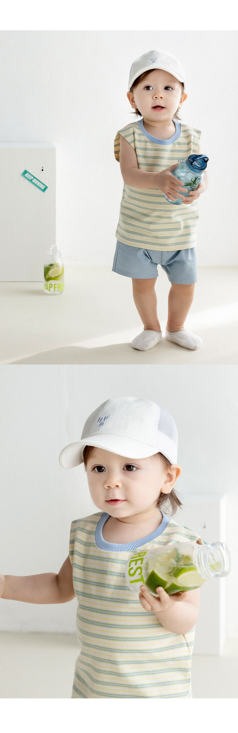 Kids Clara - Korean Baby Fashion - #onlinebabyshop - Winnie Baby Sleeveless Tee - 5