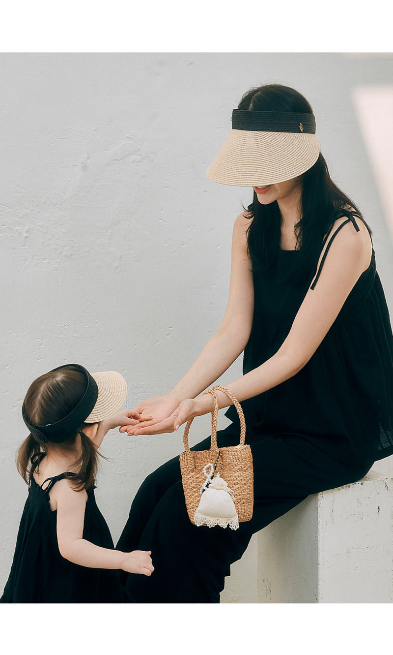 Kids Clara - Korean Women Fashion - #vintageinspired - Tote Mom Straw Sun Cap - 4