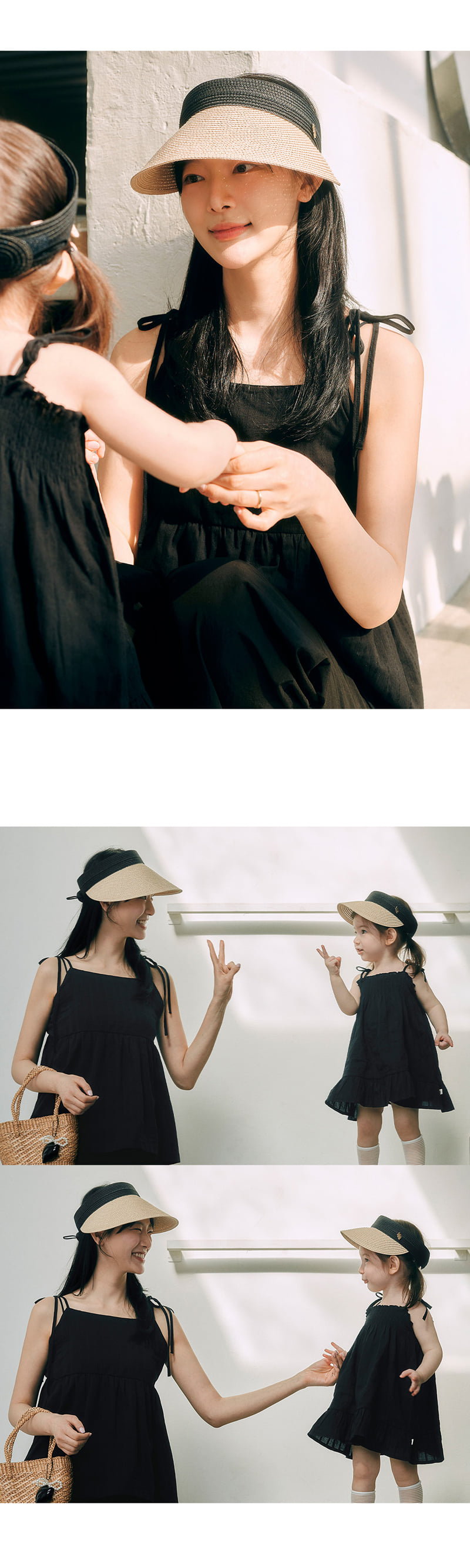 Kids Clara - Korean Women Fashion - #womensfashion - Tote Mom Straw Sun Cap - 2
