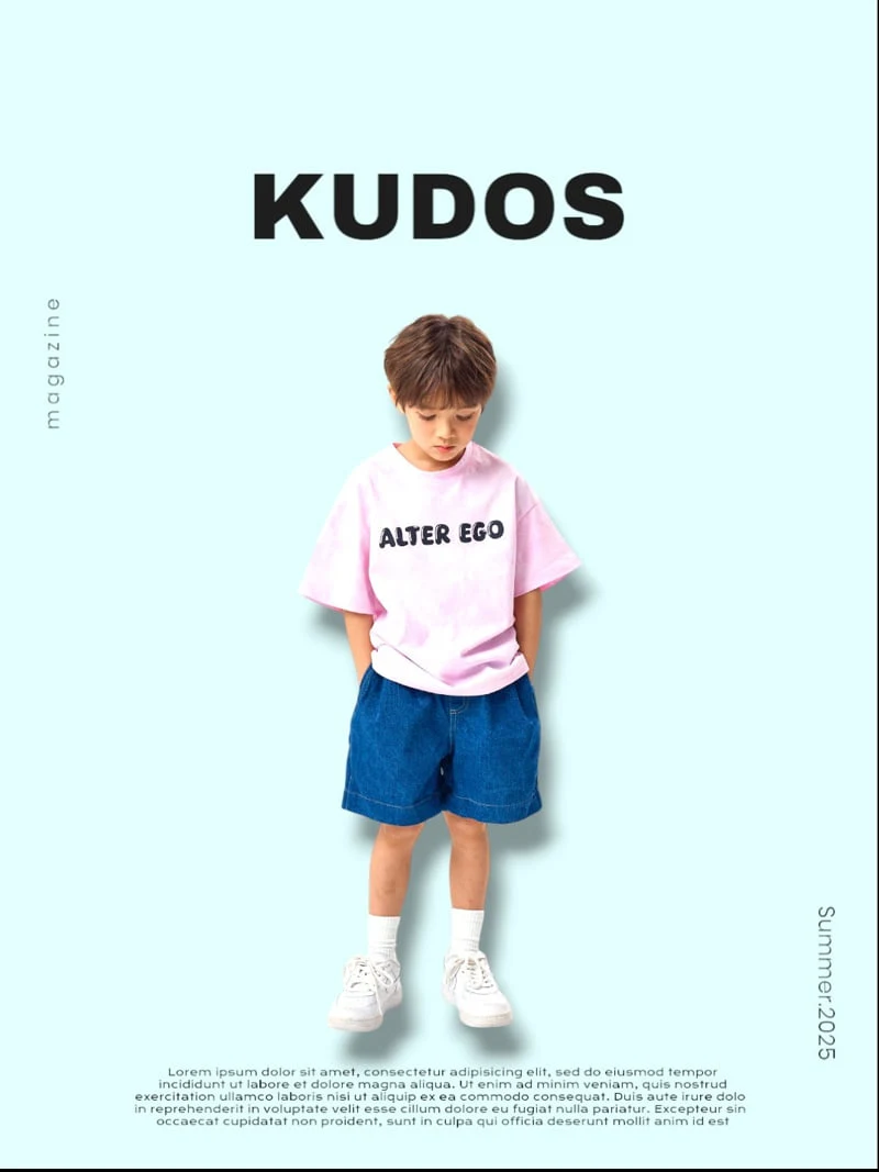 Kudos - Korean Children Fashion - #childofig - Pigment Short Sleeve Tee - 3