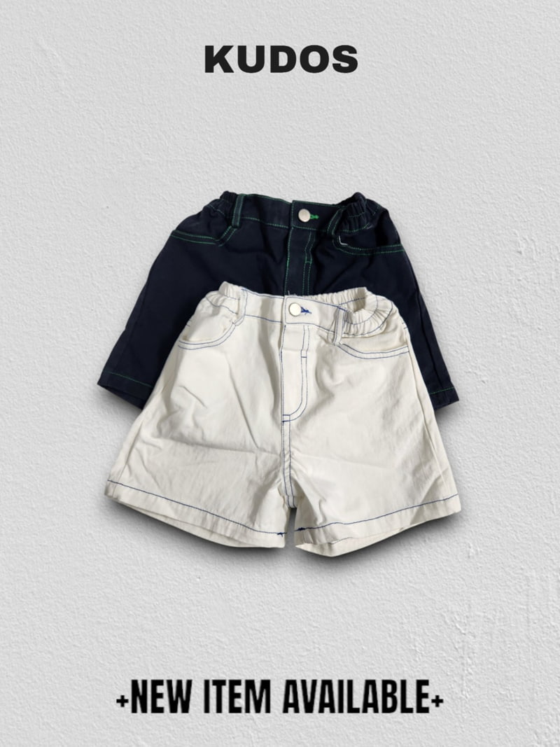 Kudos - Korean Children Fashion - #childofig - Color Stitch Shorts
