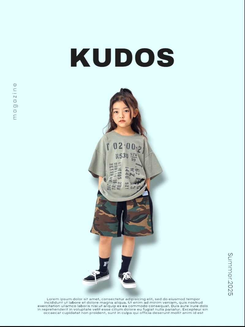 Kudos - Korean Children Fashion - #designkidswear - Camo Double Knee Shorts - 3