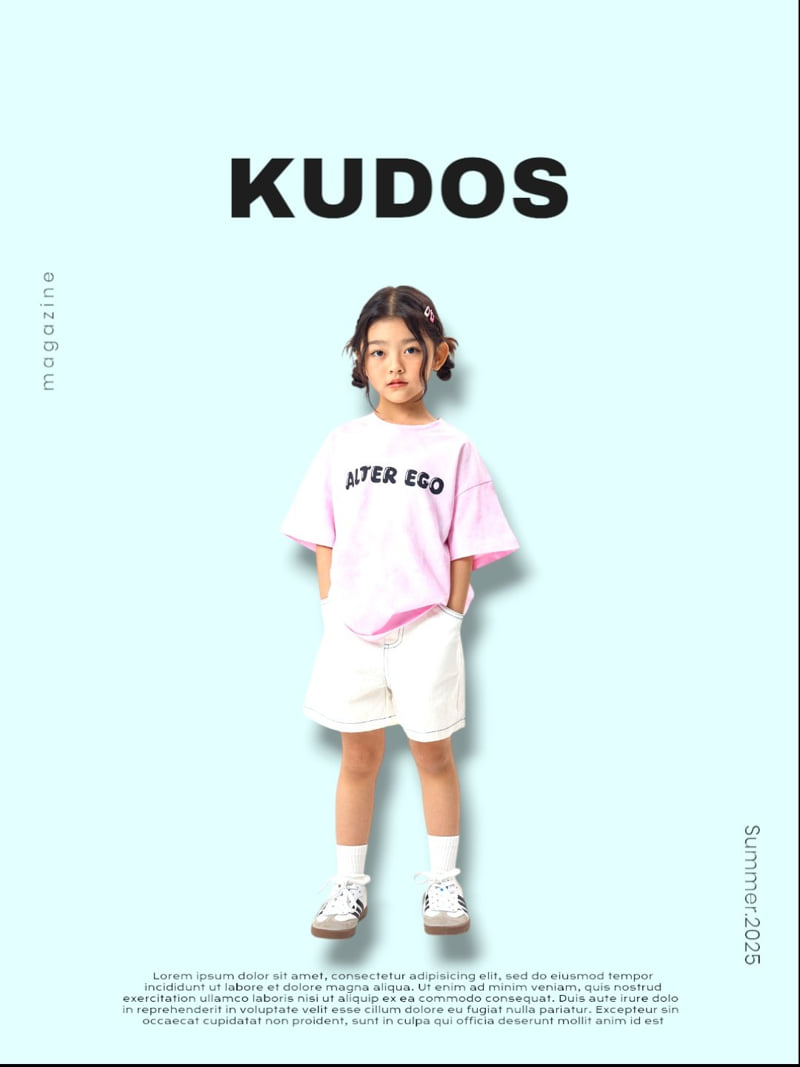 Kudos - Korean Children Fashion - #discoveringself - Pigment Short Sleeve Tee - 7