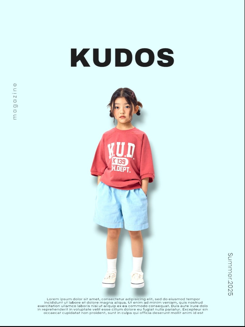 Kudos - Korean Children Fashion - #discoveringself - Wide Denim Shorts - 11