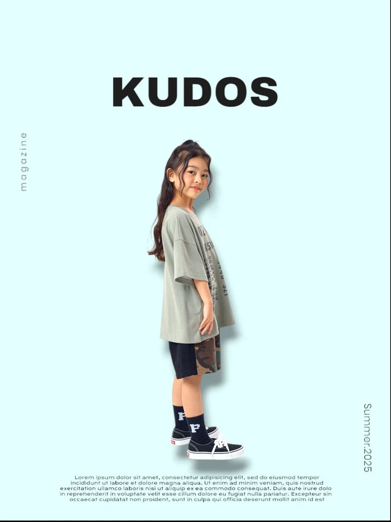 Kudos - Korean Children Fashion - #fashionkids - Grunge Short Sleeve Tee - 5