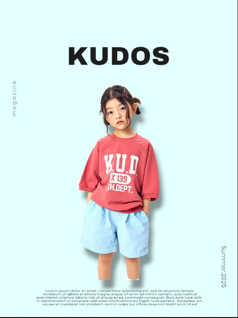 Kudos - Korean Children Fashion - #fashionkids - Wide Denim Shorts - 12