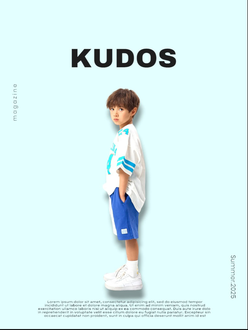 Kudos - Korean Children Fashion - #kidsshorts - UNC Short Sleeve Tee - 7