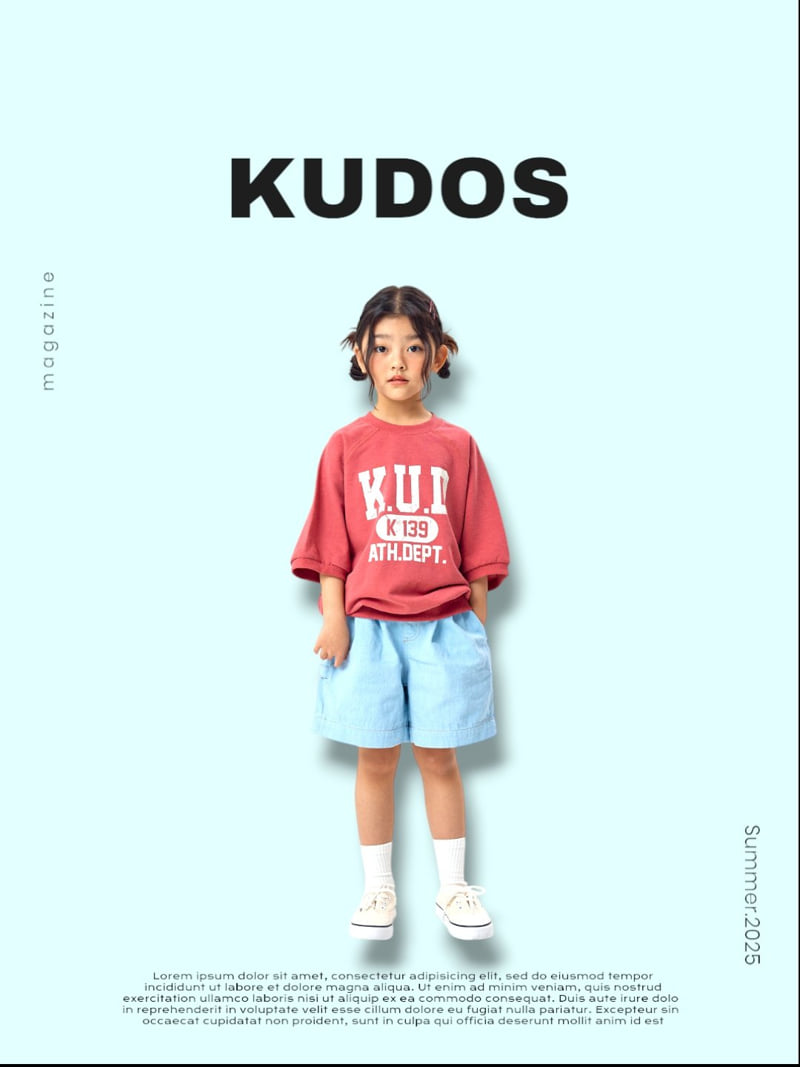 Kudos - Korean Children Fashion - #kidsshorts - KUD Short Sleeve Sweatshirts - 5