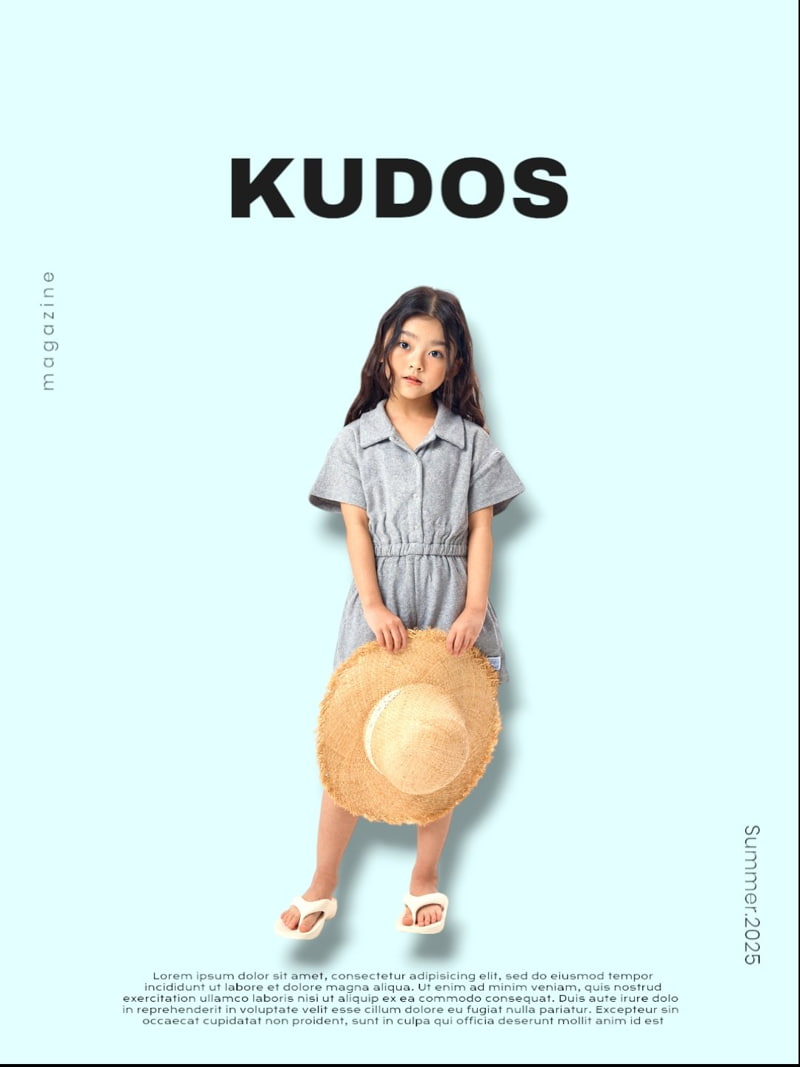 Kudos - Korean Children Fashion - #kidsshorts - Terry Jumpsuit - 4