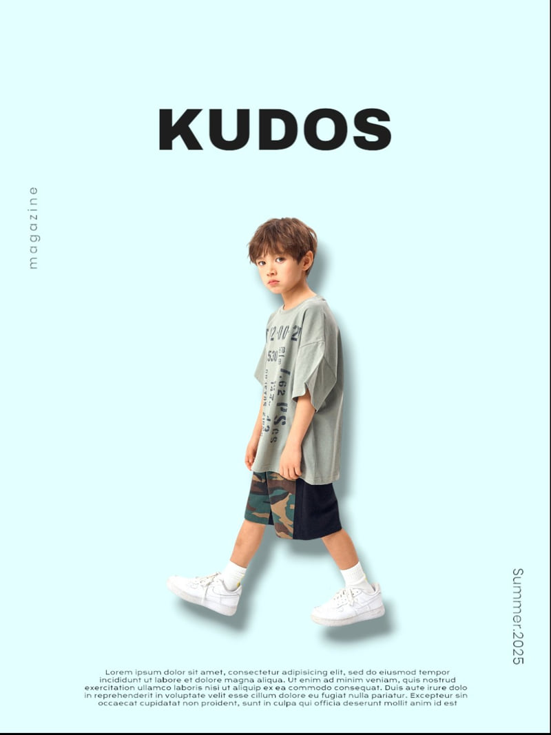 Kudos - Korean Children Fashion - #littlefashionista - Grunge Short Sleeve Tee - 10