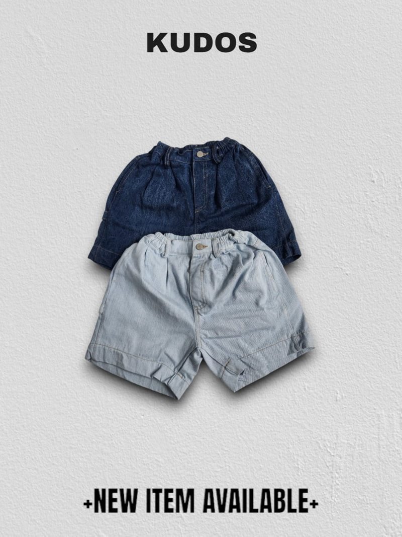 Kudos - Korean Children Fashion - #littlefashionista - Wide Denim Shorts