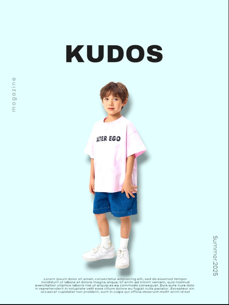 Kudos - Korean Children Fashion - #minifashionista - Wide Denim Shorts - 3