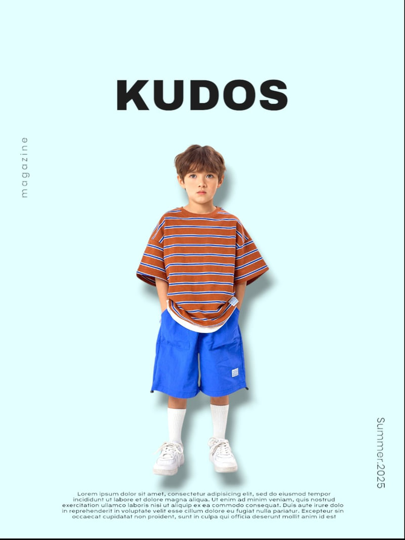 Kudos - Korean Children Fashion - #prettylittlegirls - Striped Border Short Sleeve Tee - 11