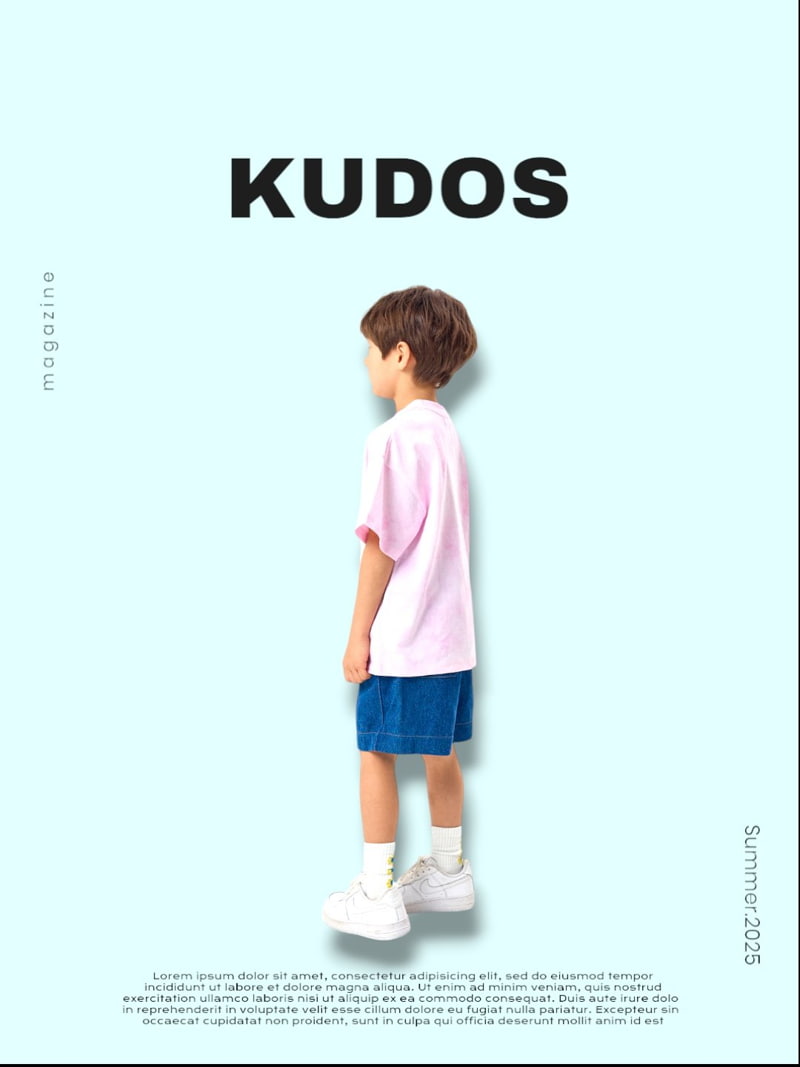 Kudos - Korean Children Fashion - #minifashionista - Wide Denim Shorts - 4