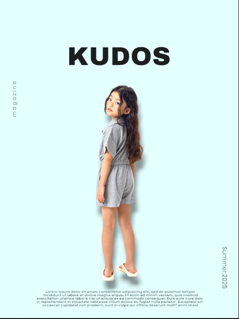 Kudos - Korean Children Fashion - #prettylittlegirls - Terry Jumpsuit - 10