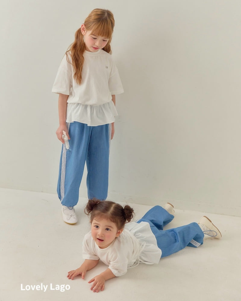 Lago - Korean Children Fashion - #Kfashion4kids - Frill String Long Tee - 9
