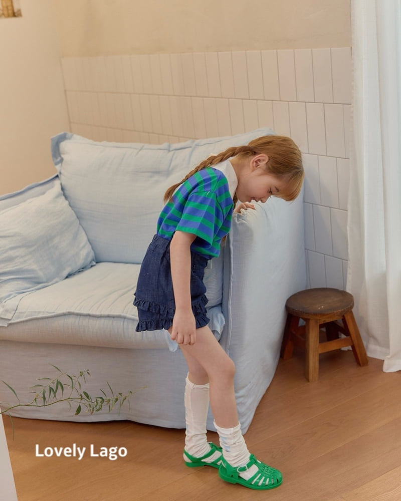 Lago - Korean Children Fashion - #Kfashion4kids - Stripe Collar Tee - 7