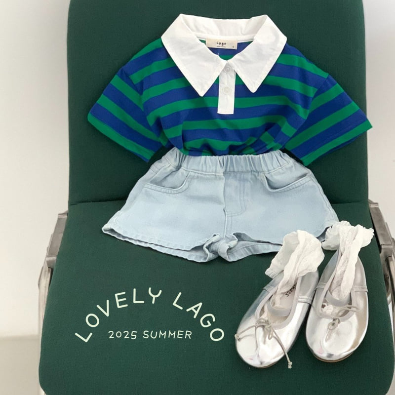 Lago - Korean Children Fashion - #Kfashion4kids - Heart Embroidered Denim Pants - 10