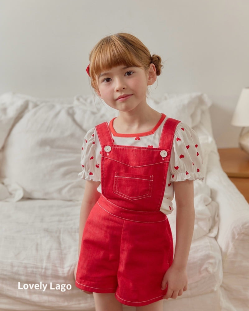 Lago - Korean Children Fashion - #Kfashion4kids - Square Heart Tee - 9