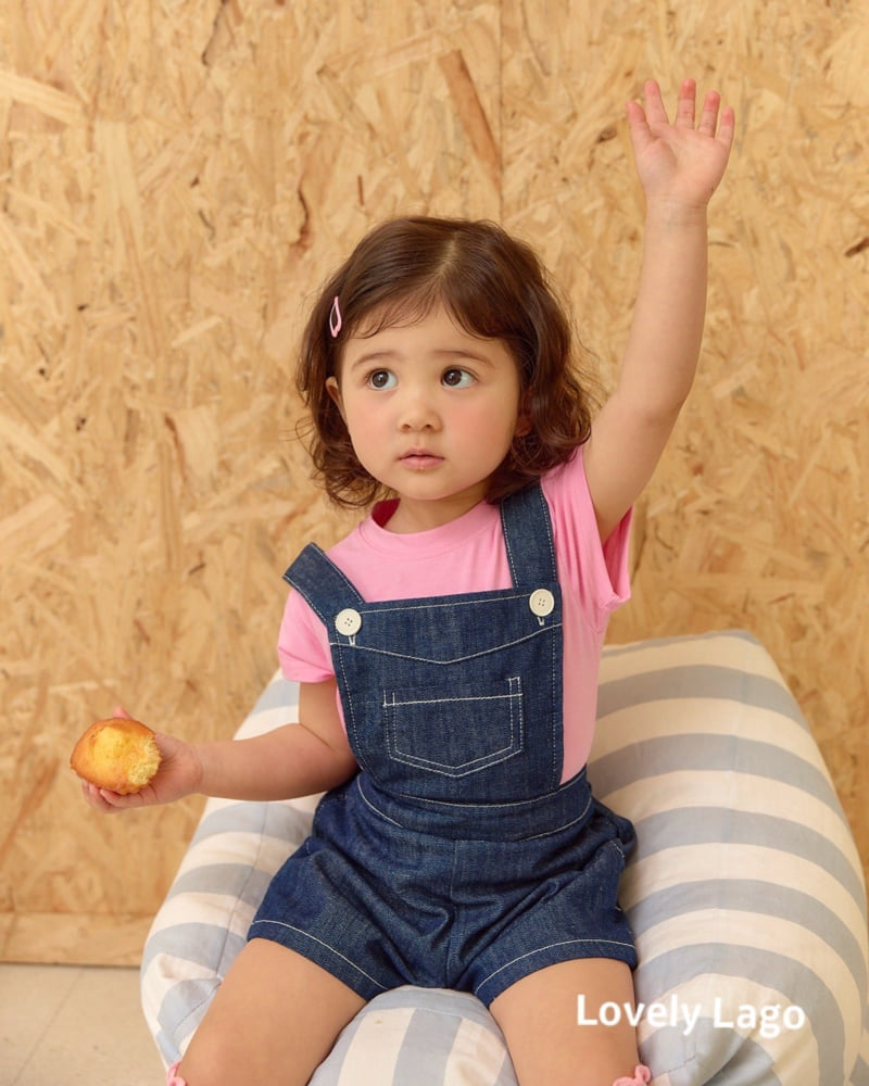 Lago - Korean Children Fashion - #childofig - Overall Shorts - 2