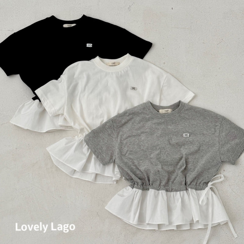 Lago - Korean Children Fashion - #childofig - Frill String Long Tee