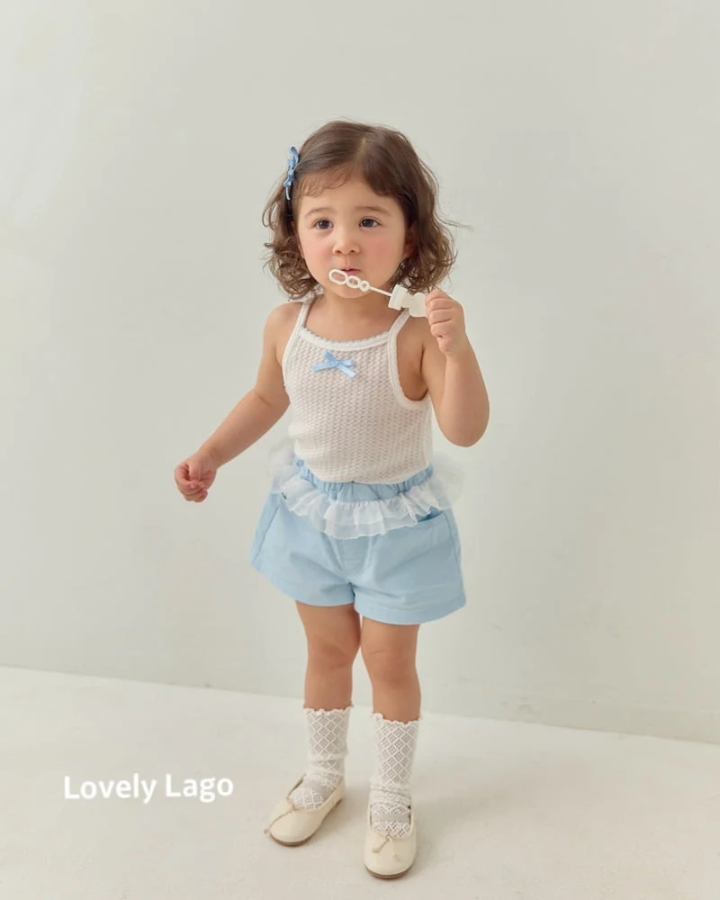 Lago - Korean Children Fashion - #childofig - Frill Embroidery Pants - 3