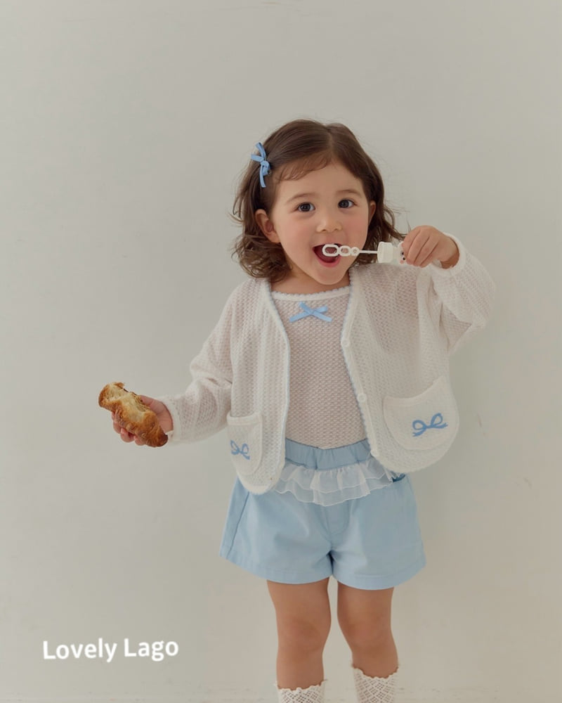 Lago - Korean Children Fashion - #childofig - Ribbon Embroidery Cardigan - 2