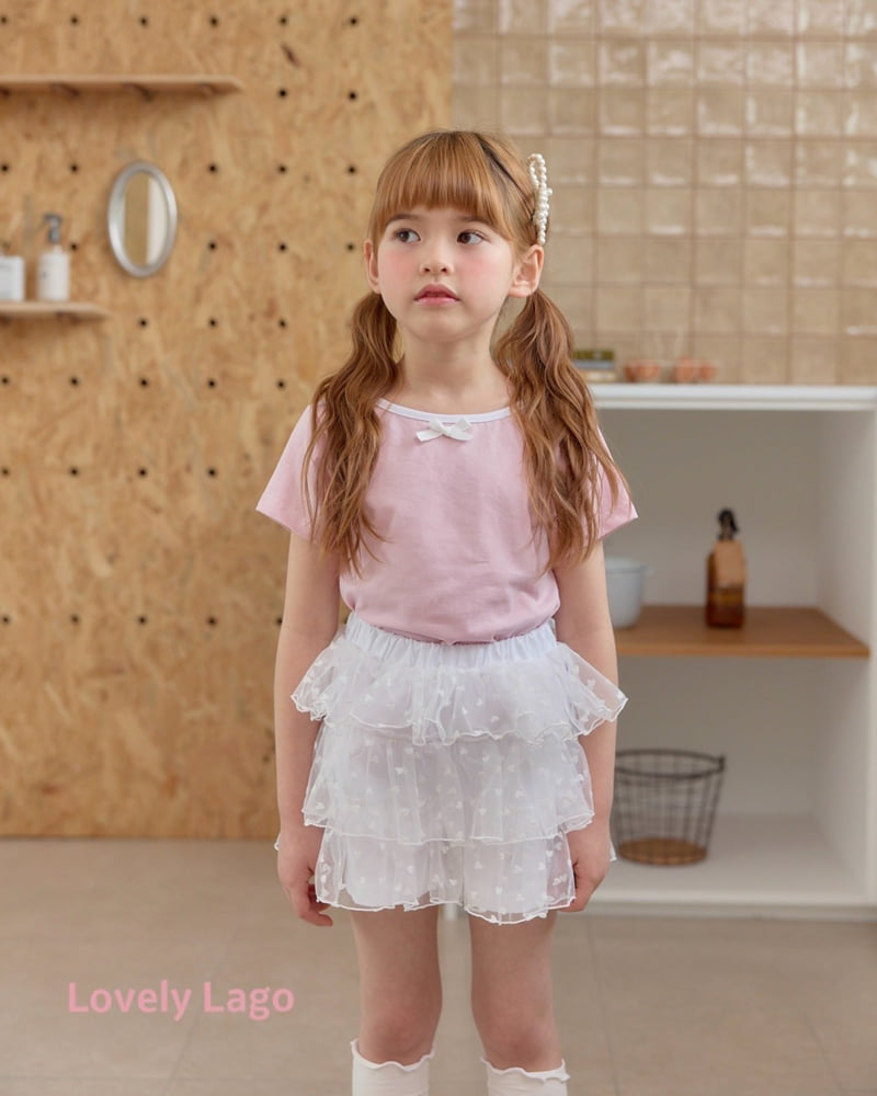 Lago - Korean Children Fashion - #childofig - Back Round Ribbon Tee - 5