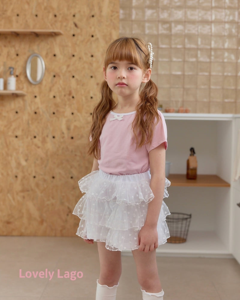 Lago - Korean Children Fashion - #childofig - Back Round Ribbon Tee - 6