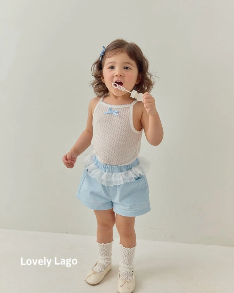 Lago - Korean Children Fashion - #childofig - Frill Embroidery Pants - 4