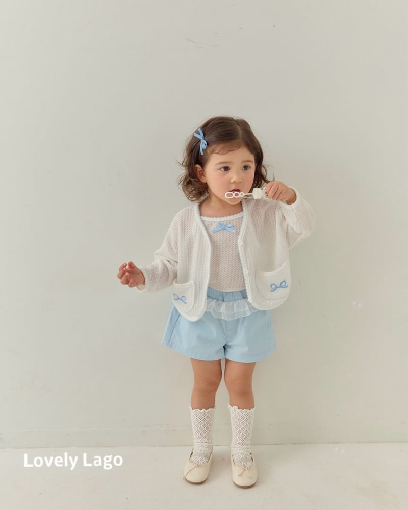 Lago - Korean Children Fashion - #childrensboutique - Ribbon Embroidery Cardigan - 3