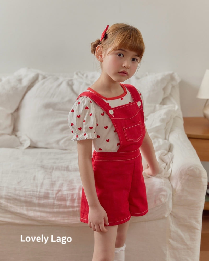 Lago - Korean Children Fashion - #childrensboutique - Square Heart Tee - 2
