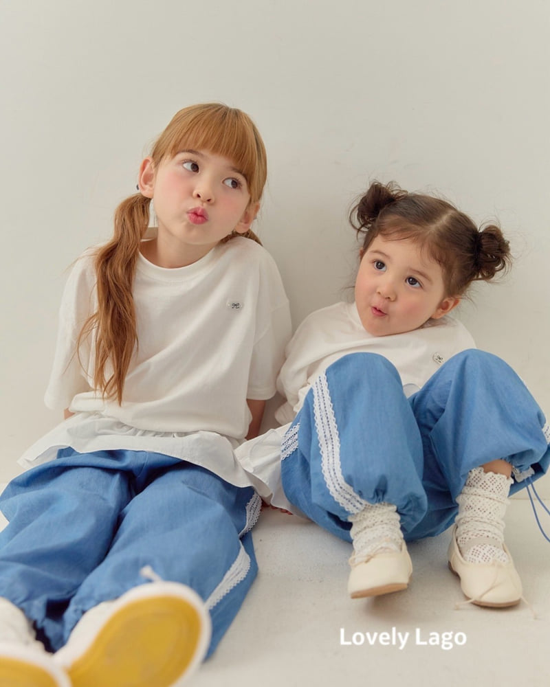 Lago - Korean Children Fashion - #designkidswear - Frill String Long Tee - 3