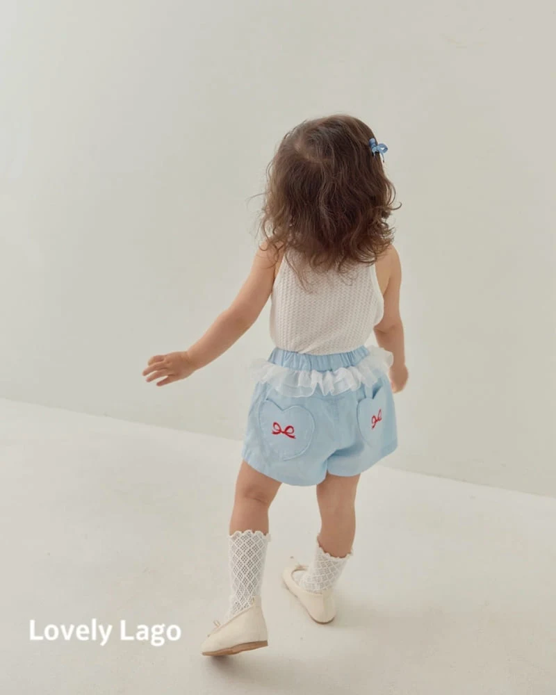 Lago - Korean Children Fashion - #designkidswear - Frill Embroidery Pants - 5