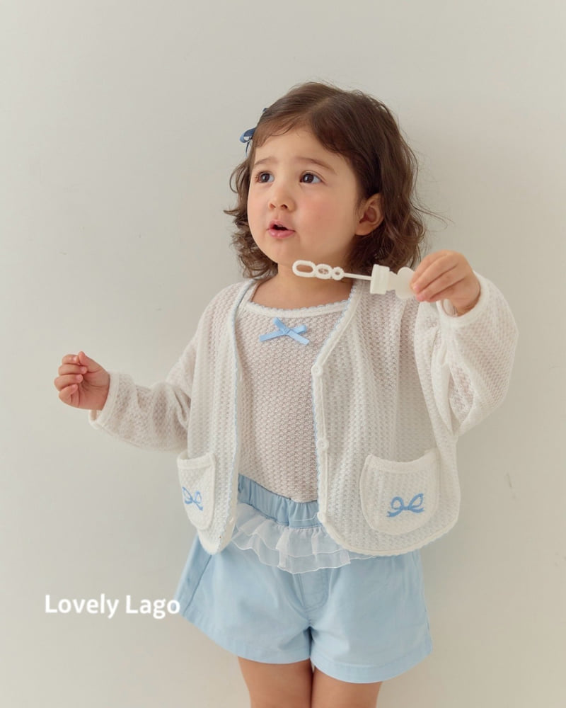 Lago - Korean Children Fashion - #childrensboutique - Ribbon Embroidery Cardigan - 4