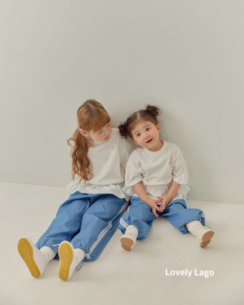 Lago - Korean Children Fashion - #designkidswear - Frill String Long Tee - 4
