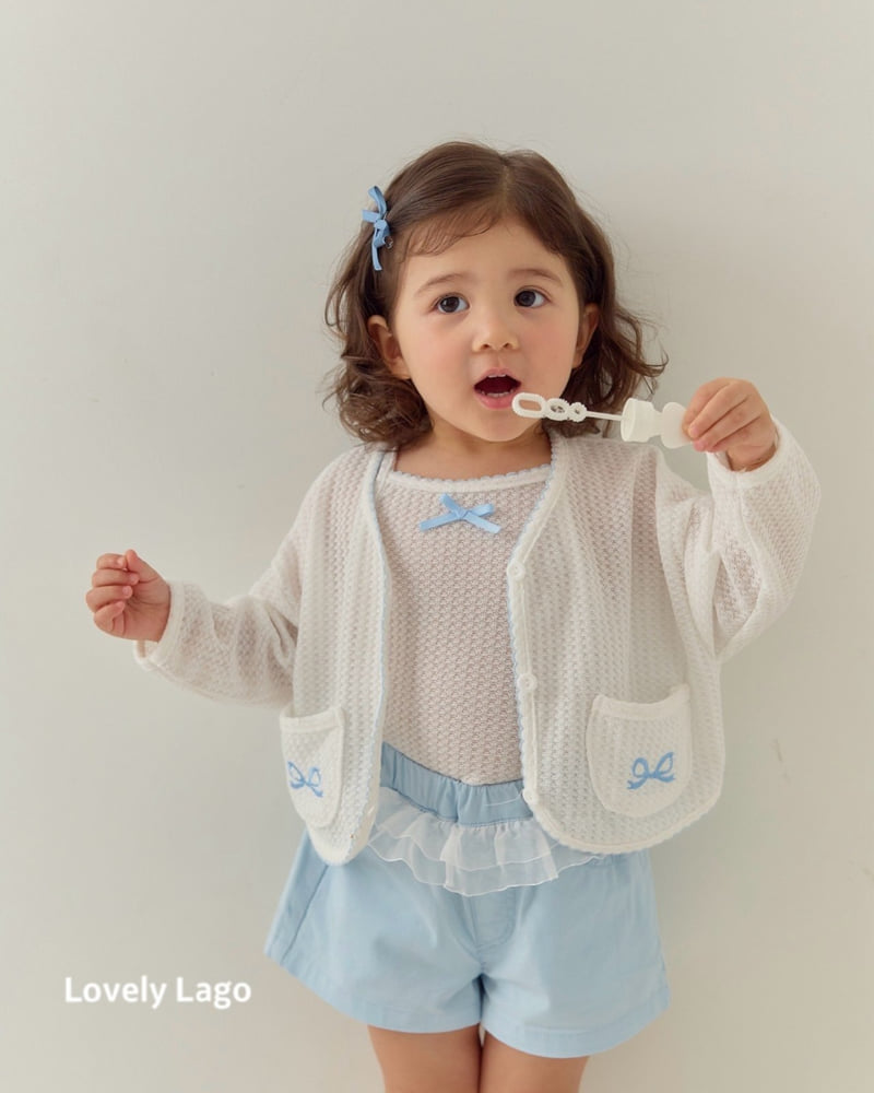 Lago - Korean Children Fashion - #discoveringself - Ribbon Embroidery Cardigan - 5