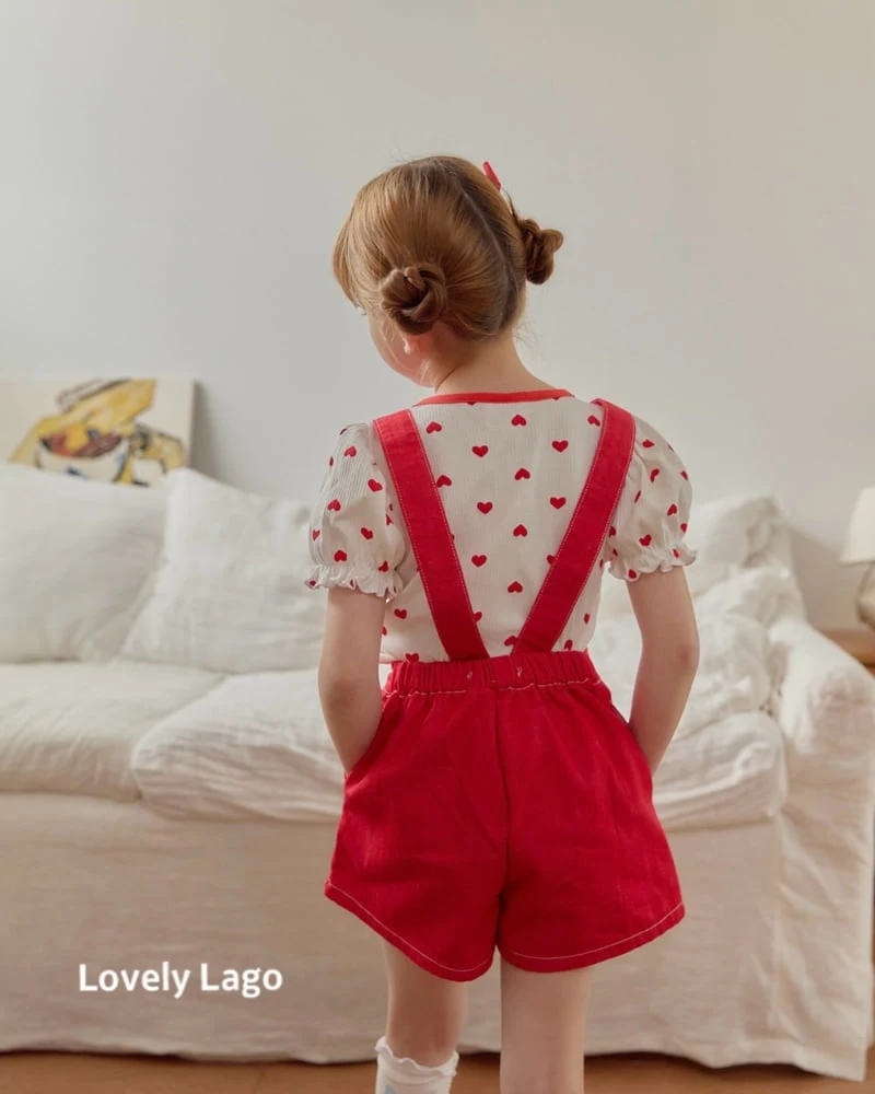Lago - Korean Children Fashion - #designkidswear - Square Heart Tee - 4