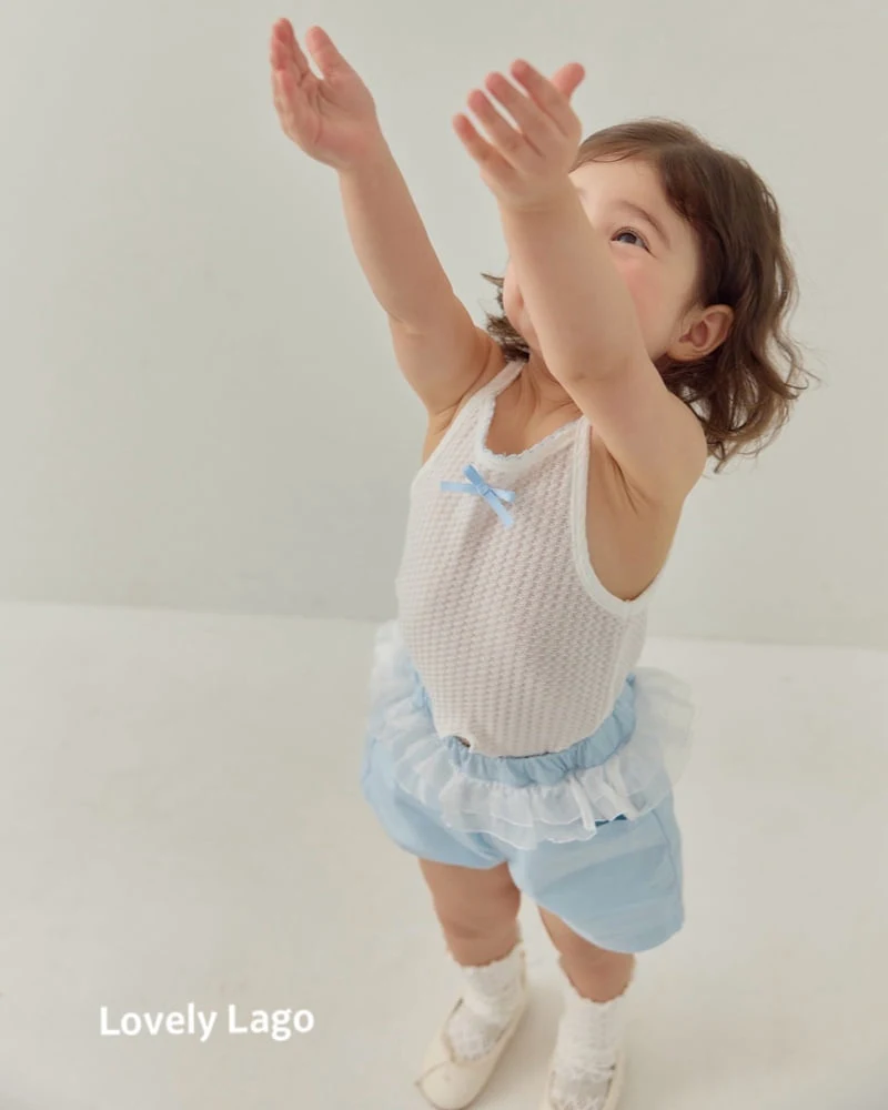 Lago - Korean Children Fashion - #fashionkids - Frill Embroidery Pants - 7