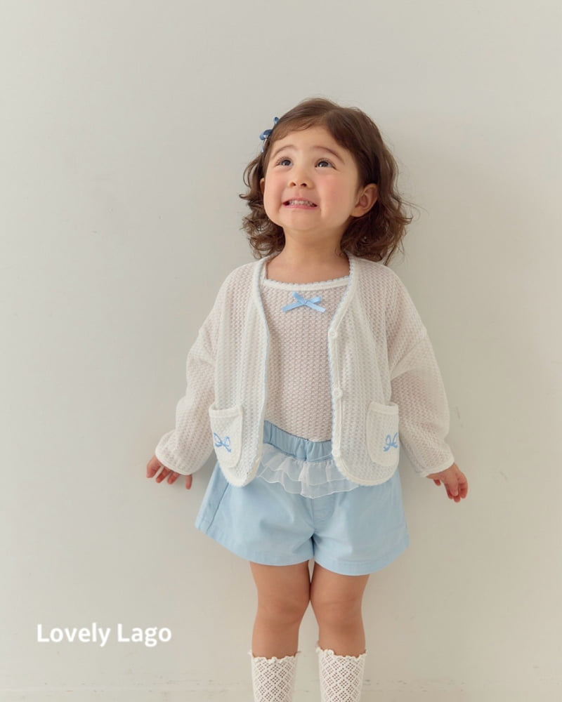 Lago - Korean Children Fashion - #fashionkids - Ribbon Embroidery Cardigan - 6