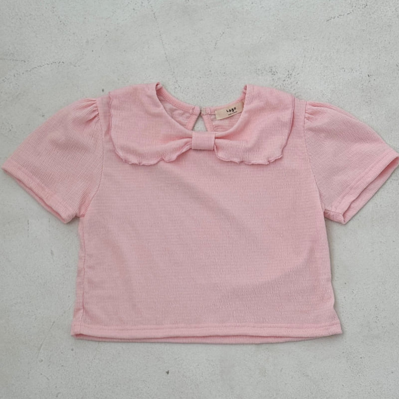Lago - Korean Children Fashion - #fashionkids - Ribbon Wave Tee - 2