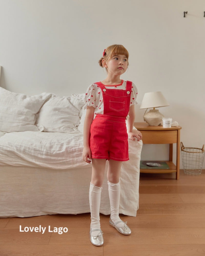 Lago - Korean Children Fashion - #fashionkids - Square Heart Tee - 5