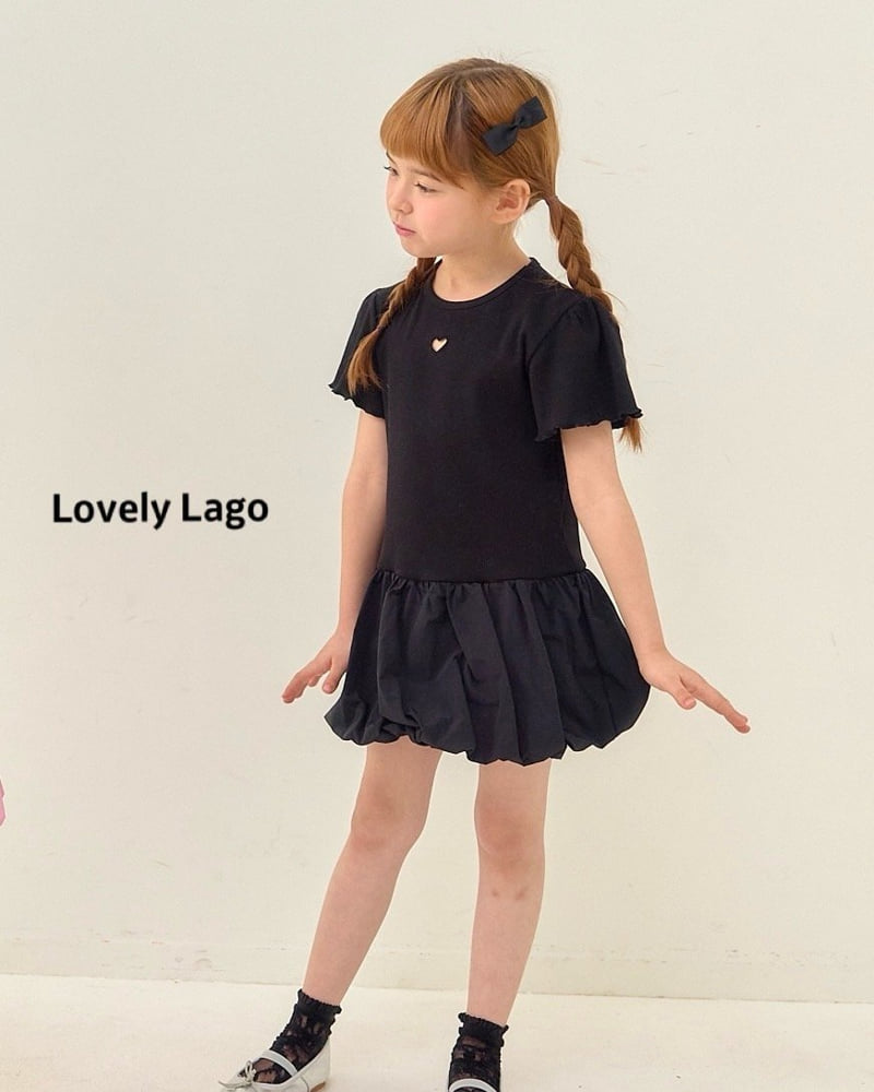 Lago - Korean Children Fashion - #fashionkids - Mini Heart One-piece - 3