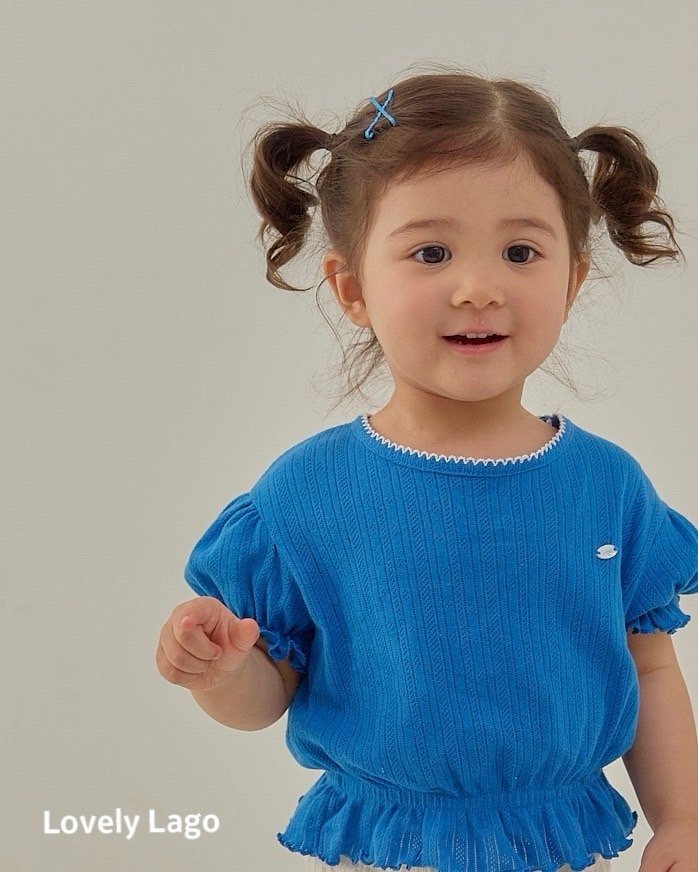 Lago - Korean Children Fashion - #kidsshorts - Bong Bong Puff Tee - 3