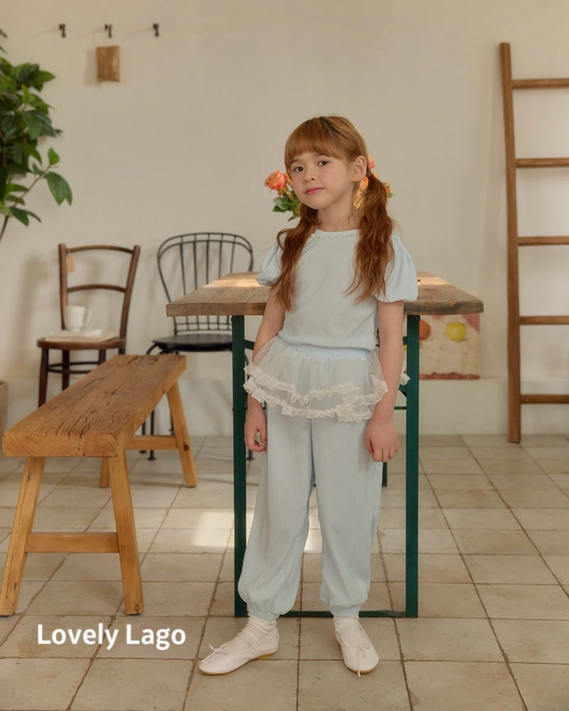 Lago - Korean Children Fashion - #kidsshorts - Dorothy Pleated Tee - 10